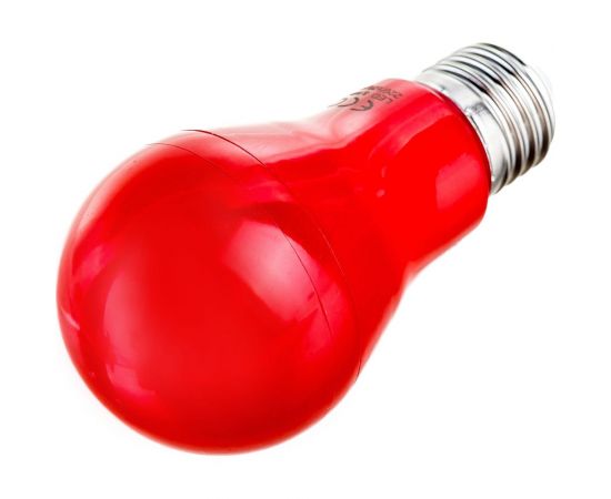 Светодиодная лампа Ecola classic LED color 8,0W A55 220V E27 Red Красная 360 композит 108x55 K7CR80ELY – изображение 2