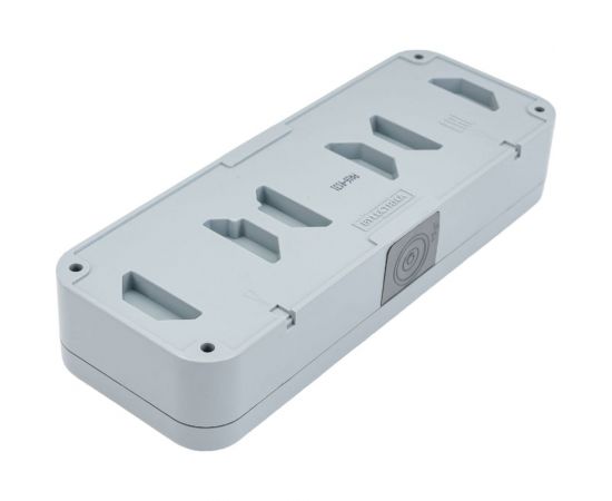 3-местная розетка Bylectrica ОУ IP54, с прозрачной крышкой, серия ПРАЛЕСКА АКВА, серый, РА16-0131(02) – изображение 6
