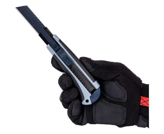 Строительный нож WILPU WCM002 PRO прорезиненный, 2 запасных лезвия, 18 мм 5090100001 – изображение 2