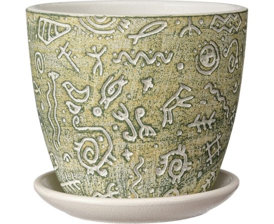 Горшок ООО КОМПОЗИТ Знаки зеленый бутон №3. КБ-Б3-260-01 