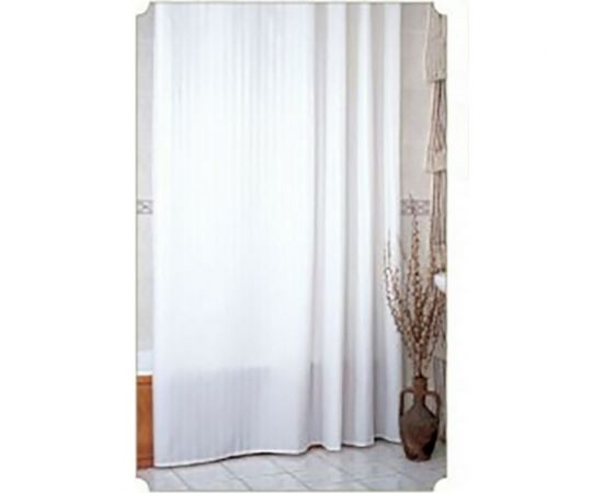 Штора для ванной Zalel 100% полиэстер эконом, 170x200, белый фон, без колец 00001281 