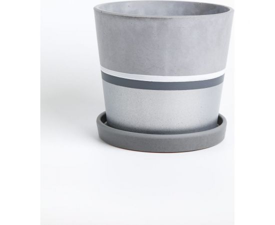 Горшок ООО КОМПОЗИТ Лувр серебро конус №3. КБ-К3-164-31 