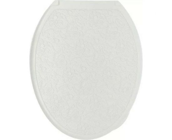Сиденье для унитаза Росспласт "Универсал Декор" Ажур белое 529574 