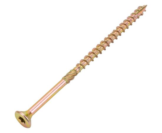 Конструкционный шуруп STARFIX 5x100 мм, потай., желтый цинк, 200 шт. SMC3-58988-200 – изображение 4