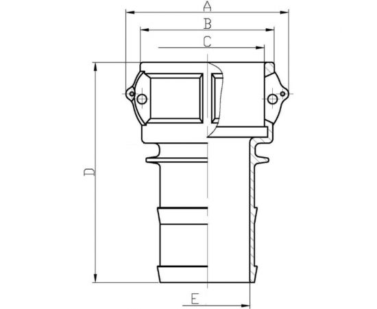 Алюминиевый камлок ГРОССИС тип С 1" 0431410 – изображение 2