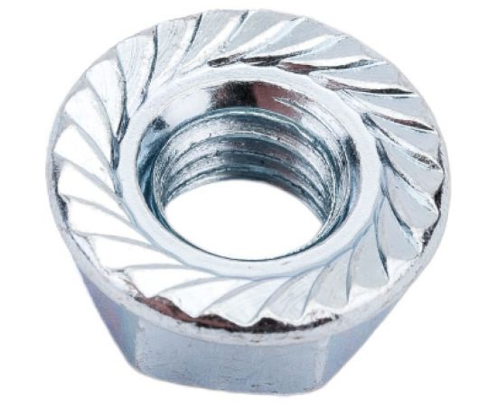 Гайка с фланцем STARFIX М8, цинк, класс прочности 6, DIN 6923, 50 шт. SMP1-66043-50 – изображение 4