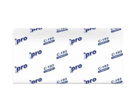 Бумажное полотенце Protissue листовое 1-сл 250 лист/уп 210x230 мм v-сложения белое Г-С193 – изображение 2