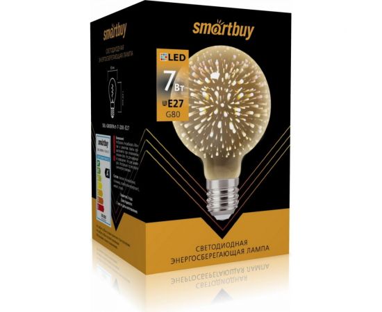 Светодиодная LED лампа Smartbuy ART G80-7W00/E27 SBL-G80BPArt-7-20K-E27 – изображение 3