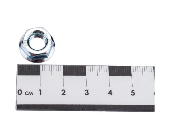 Гайка с фланцем STARFIX М8, цинк, класс прочности 6, DIN 6923, 50 шт. SMP1-66043-50 – изображение 2