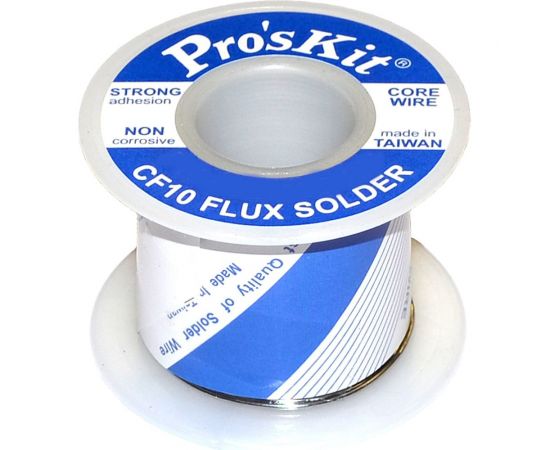 Припой PK-63B10A 1 мм, 0.1 кг, Sn63/Pb37, СF10 флюс RA ProsKit С00040208 