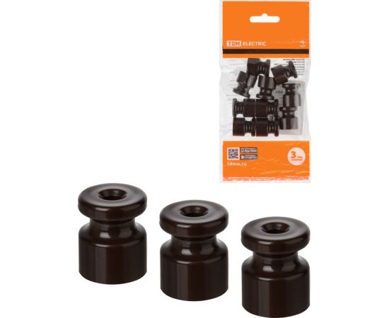 Изолятор TDM пластиковый, коричневый, 10 штук SQ2804-0002 