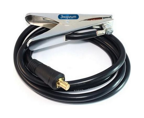 Комплект кабеля заземления 5 метров, КГ 1х16, вилка 10-25 ЭНАРГИТ КЗ116-5-1025 