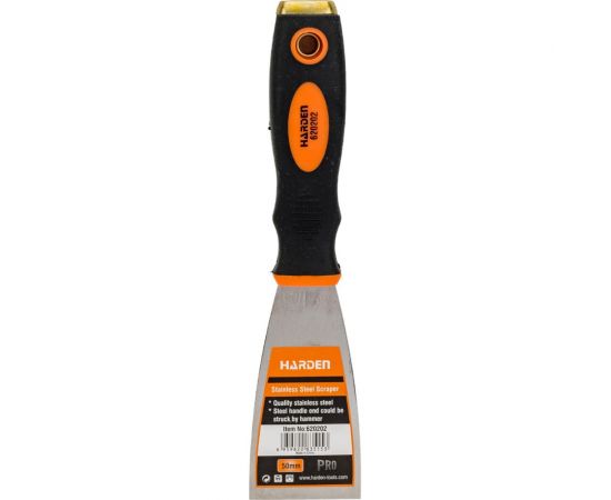 Шпательная лопатка HARDEN профессиональная усиленная из нержавеющей стали, 50 мм. 620202 