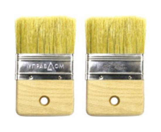 Кисть для лакировки Управдом 100 мм, светлая натуральная щетина, ручка из бука 4100003304 