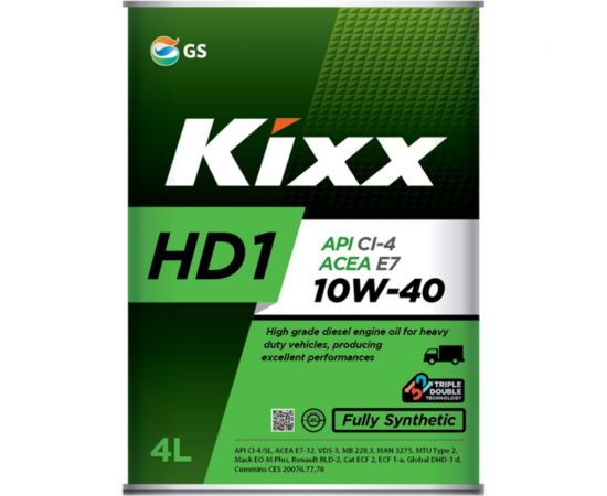 Моторное масло KIXX HD1 10W40, синтетическое, 4 л L206144TE1 
