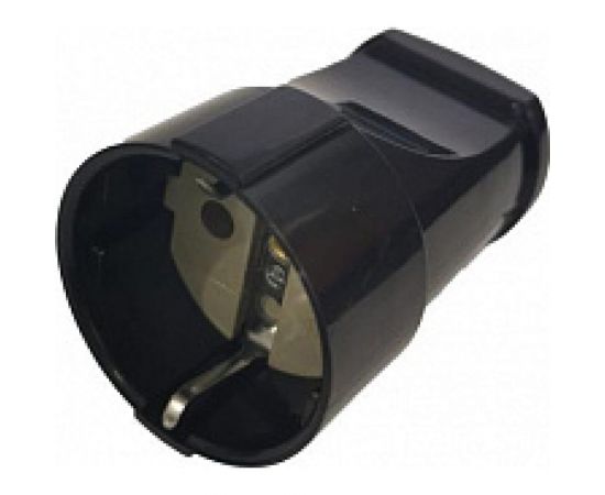 Разборная розетка General Lighting Systems GRV-S-16-R-G-B-IP20 16А круглая, с/з черная IP20 Рас. 470503 