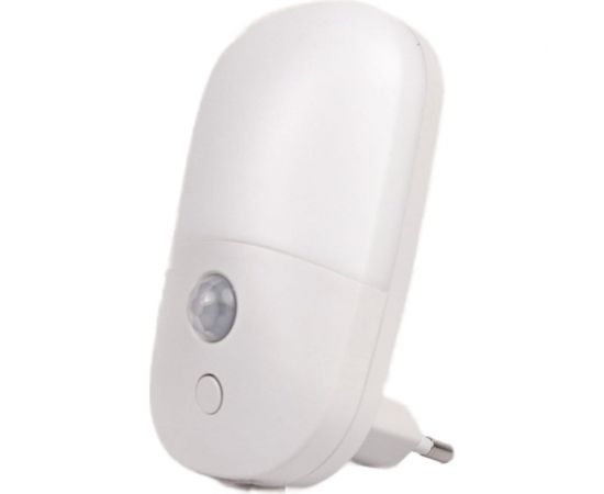 Светодиодный ночник ROCKETSOCKET с датчиком движения овальный, Вкл/Выкл/Авто, 3 режима яркости, теплый белый свет, 0.5Вт, Белый RS-791A 