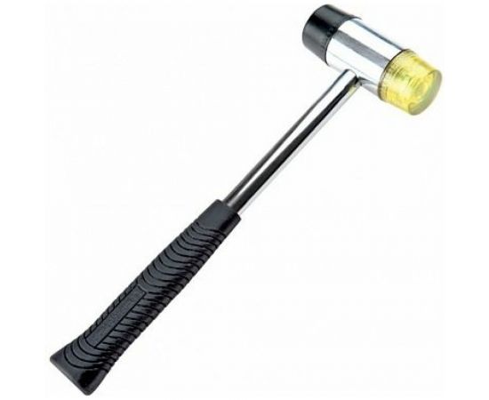 Резиново-пластиковая киянка BEOROL 700 г стальная обрезиненная рукоятка 245278 