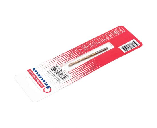 Сверло 3.3 мм, ц/х, Р6М5, класс А, нитридтитановое покрытие Sekira 00-00010427 – изображение 3