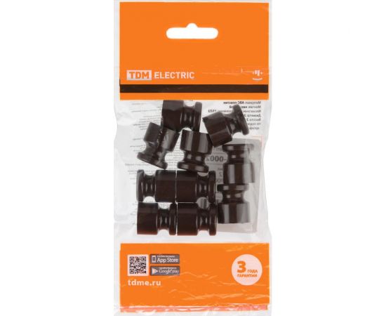 Изолятор TDM пластиковый, коричневый, 10 штук SQ2804-0002 – изображение 4