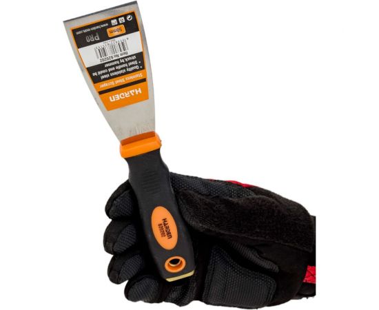 Шпательная лопатка HARDEN профессиональная усиленная из нержавеющей стали, 50 мм. 620202 – изображение 4