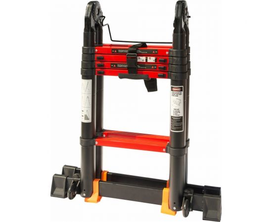 Телескопическая лестница-стремянка WORKY BLACK 1.6м/3.2м, 5 ступеней ARD151377 