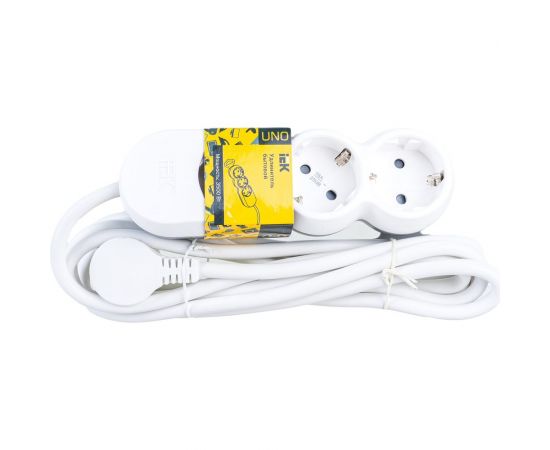Удлинитель IEK У03 3 места 2P+PE/3м 3х1,5мм2 16А/250В UNO WYP53-16-03-03-Z 