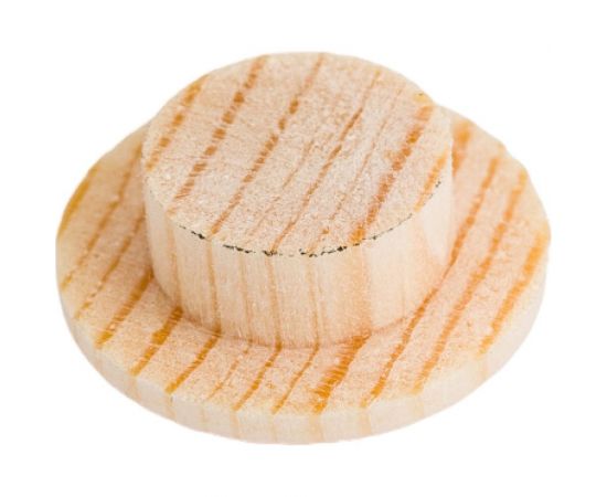 Деревянная заглушка с широкой шляпкой ЕВРОПАРТНЕР 10 мм, сосна, 12 шт. 16 1103 1 