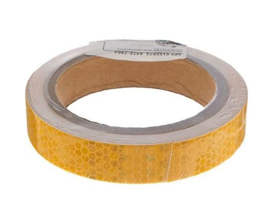 Светоотражающая самоклеящаяся лента СИМАЛЕНД желтая, 2 см х 8 м 5155972 