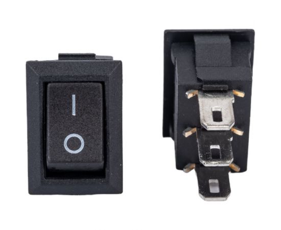 Клавиша Nord-Yada 250V 3А Micro черная (3конт.) ON-OFF (2шт в упаковке) 905467 