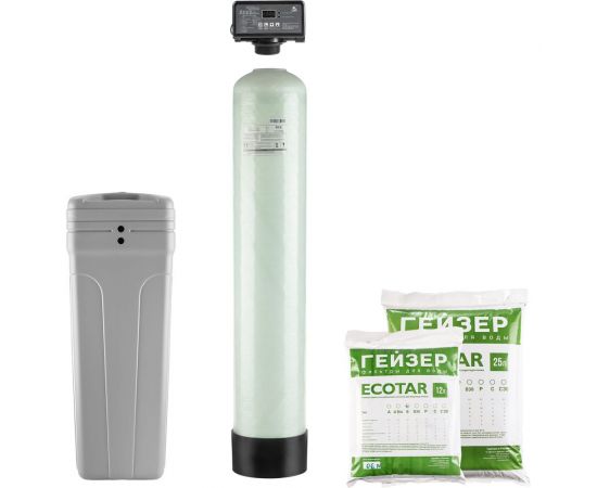 Установка обезжелезивания (до 15 мг/л) и умягчения воды Гейзер аквашеф m 322 автоматическое управление на 1-2 точки водоразбора 33677 