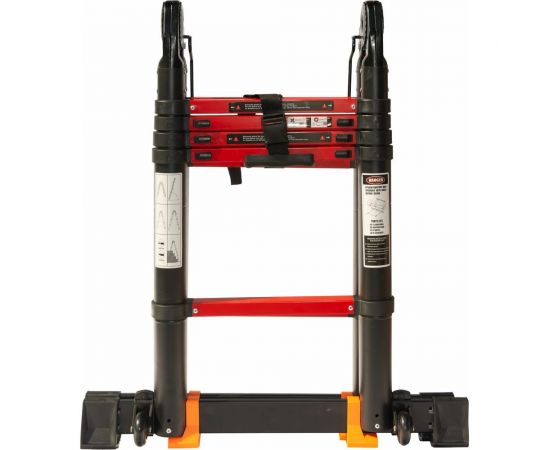 Телескопическая лестница-стремянка WORKY BLACK 1.6м/3.2м, 5 ступеней ARD151377 – изображение 2