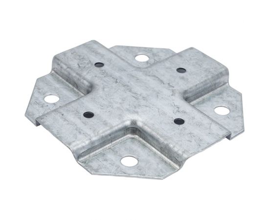 Краб-система Крепче Х-образный, оцинк., 25x25 мм, 20 шт. 2947751 – изображение 2