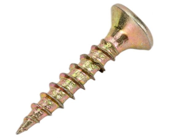 Шуруп крепежная техника желтый цинк, 3,0x16 100 шт. 11304 – изображение 2