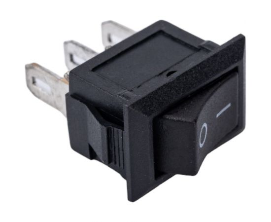 Клавиша Nord-Yada 250V 3А Micro черная (3конт.) ON-OFF (2шт в упаковке) 905467 – изображение 2