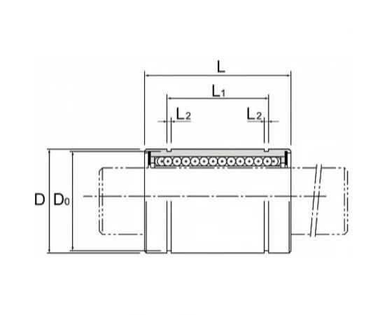 Линейный подшипник CNIC LM 30 UU 30x45x64 мм, закрытый тип 47635 – изображение 3