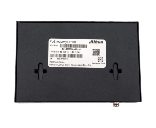 Неуправляемый 4 портовый РоЕ коммутатор Dahua DH-PFS3006-4ET-60 14825 – изображение 3