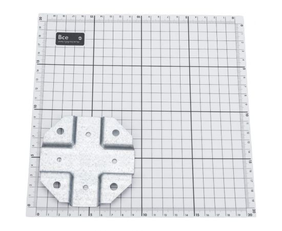 Краб-система Крепче Х-образный, оцинк., 25x25 мм, 20 шт. 2947751 – изображение 4