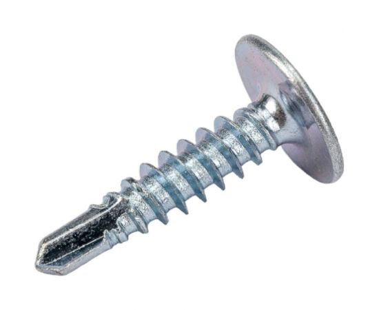 Саморез с прессшайбой Daxmer пшс 4,2x19 500 шт., цинк, усиленный, сверло 438740 – изображение 5