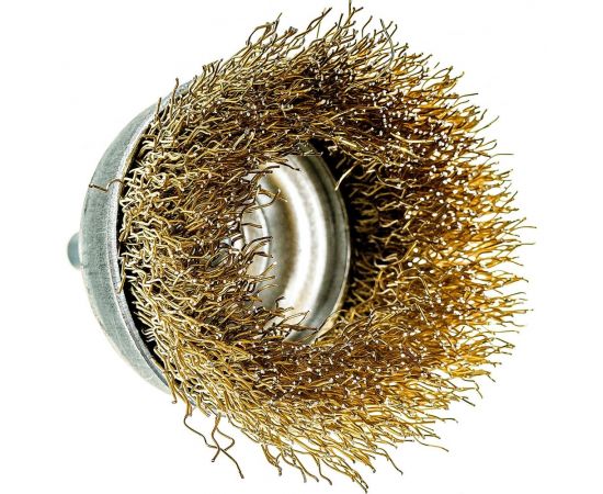 Щетка металлическая со шпилькой чашка 50 мм для дрели ON 20-02-050 