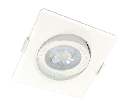 Светодиодный поворотный cветильник направленного света truEnergy квадрат 5W 4000K 400Lm 90x90мм белый пластик 10519 