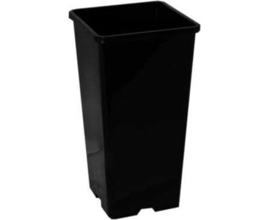 Горшок для рассады Ангора 2 л, 11x11x21.5 см, черный А5502чр 