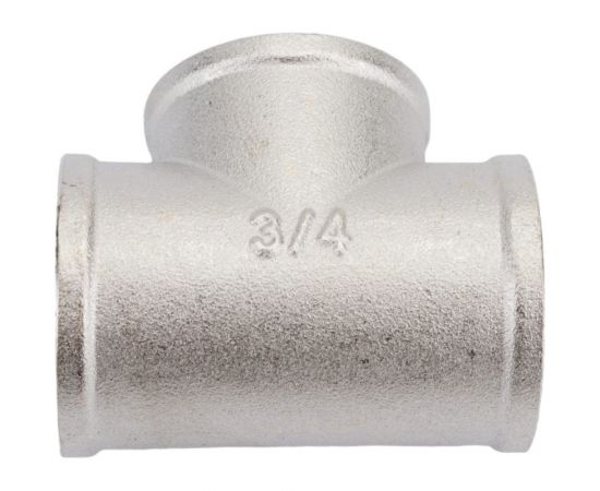 Тройник STI латунный Ду20 (3/4") никелированный D270-05069 