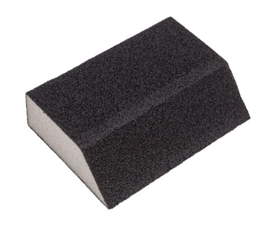 Губка шлифовальная угловая, алюминий-оксидная, 100x70x25 мм, Р 240, средняя жесткость FIT 38377 