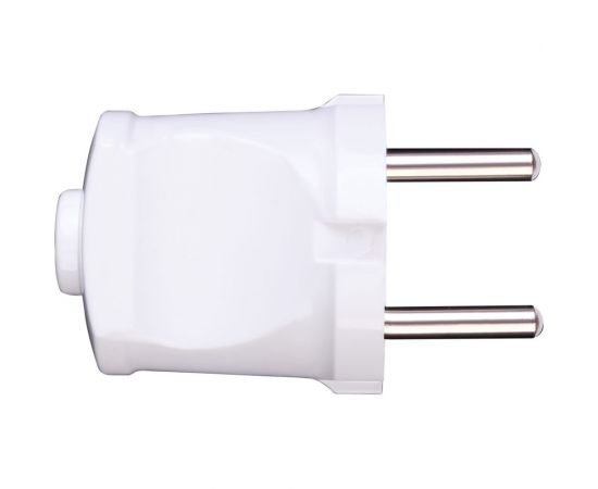 Вилка duwi без заземления белая 6А 250В 30463 0 – изображение 2