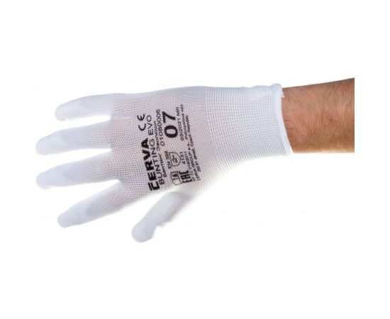 Перчатки CERVA БАНТИНГ ЭВОЛЮШН, цвет белый, полиэфир, р.7 287425-7 – изображение 2