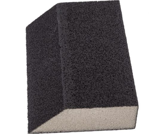 Губка шлифовальная угловая, алюминий-оксидная, 100x70x25 мм, Р 240, средняя жесткость FIT 38377 – изображение 2