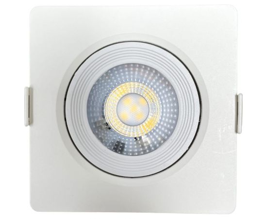 Светодиодный поворотный cветильник направленного света truEnergy квадрат 5W 4000K 400Lm 90x90мм белый пластик 10519 – изображение 2