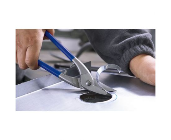 Ножницы по металлу ERDI для прорезания отверстий, левые, рез: 1.0 мм, 250 мм ER-D207-250L – изображение 2