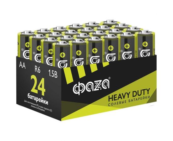 Солевые элемент питания ФАZА R6 Heavy Duty Pack-24 5042292 – изображение 2